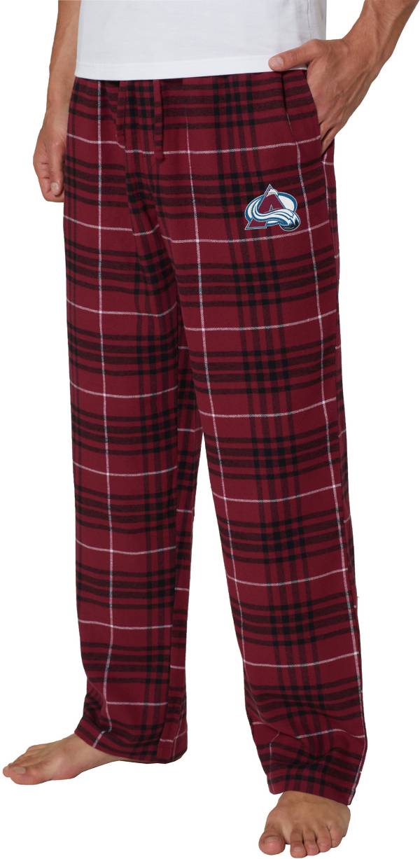 Concepts Sport Men s Colorado Avalanche Flannel Maroon Pajama Pants