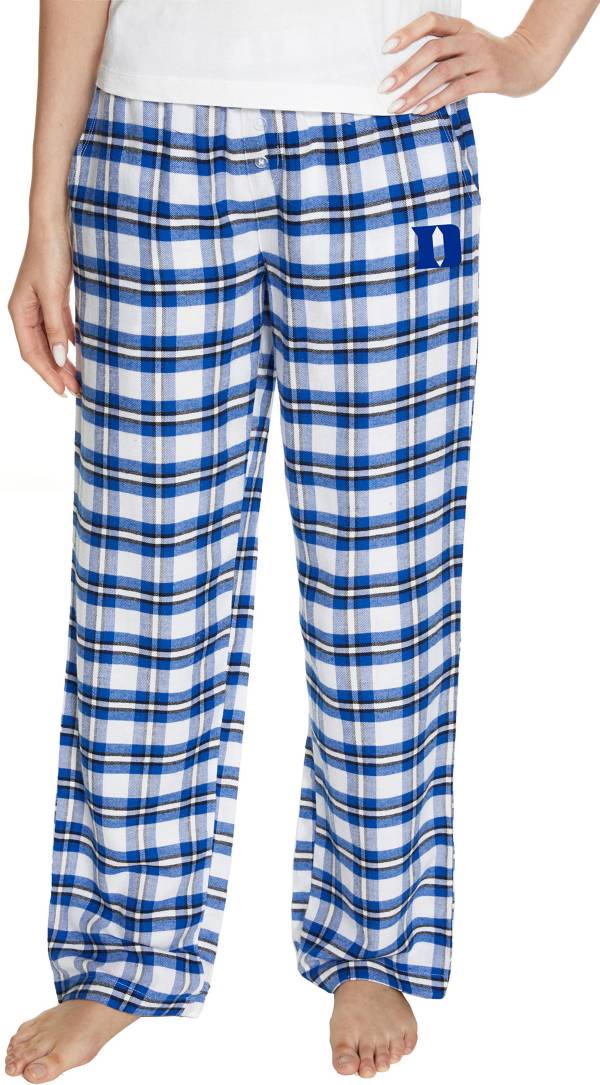 College Concepts Women s Duke Blue Devils Duke Blue White Sienna Flannel Pants