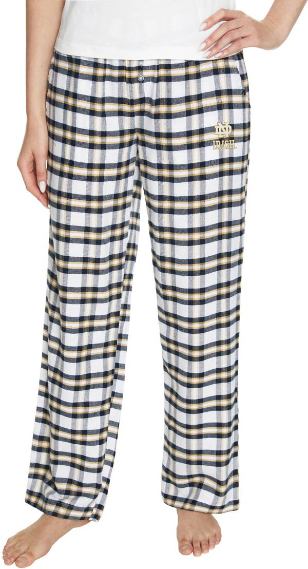 School Spirit Navy Plaid Buffalo Flannel Pajama Bottoms 