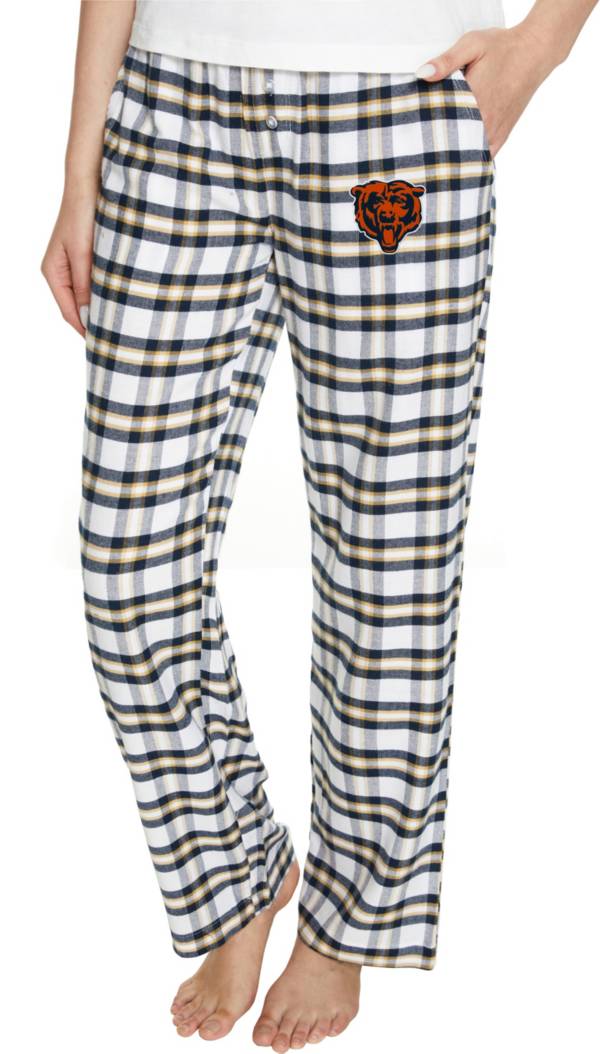 Women's Black & Navy Plaid Flannel Pants