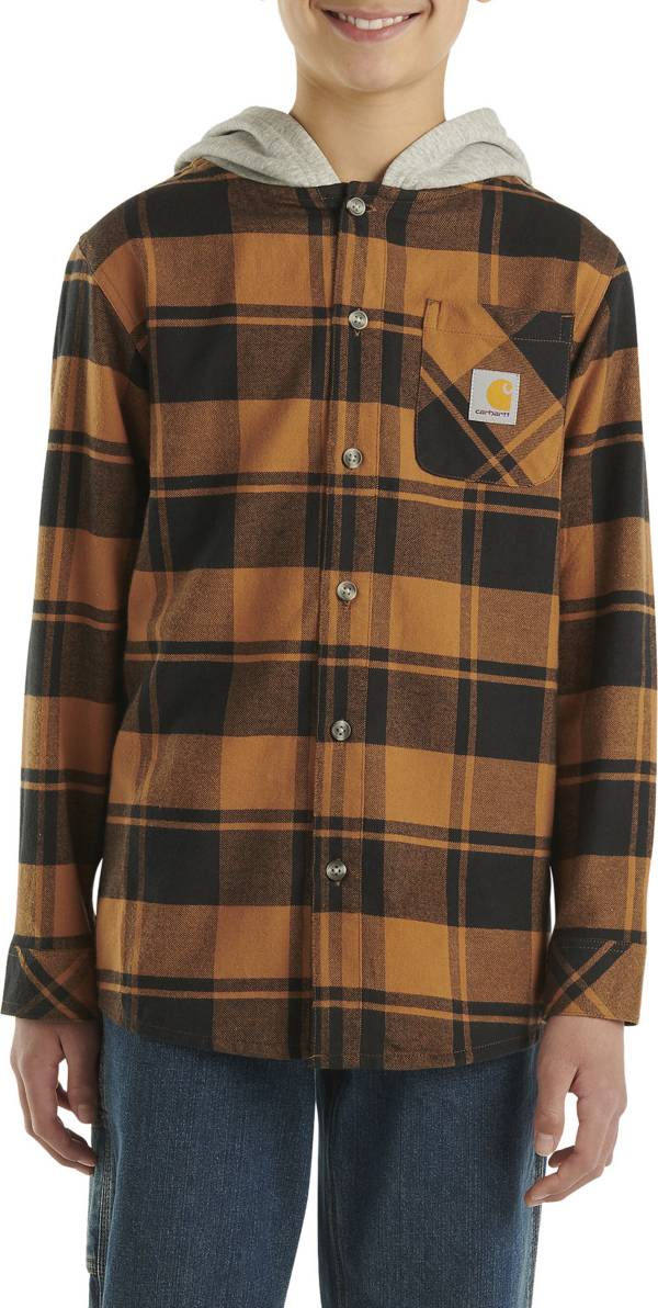 Carhartt Boys Flannel Hooded Long Sleeve Shirt Dick s Sporting