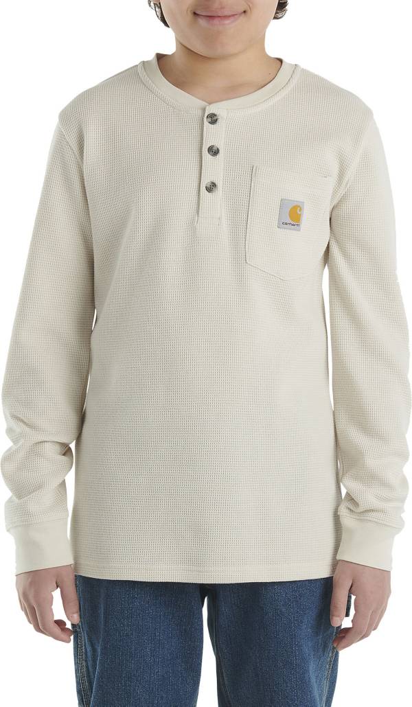 Carhartt Little Boys' Long Sleeve Henley Pocket T-Shirt