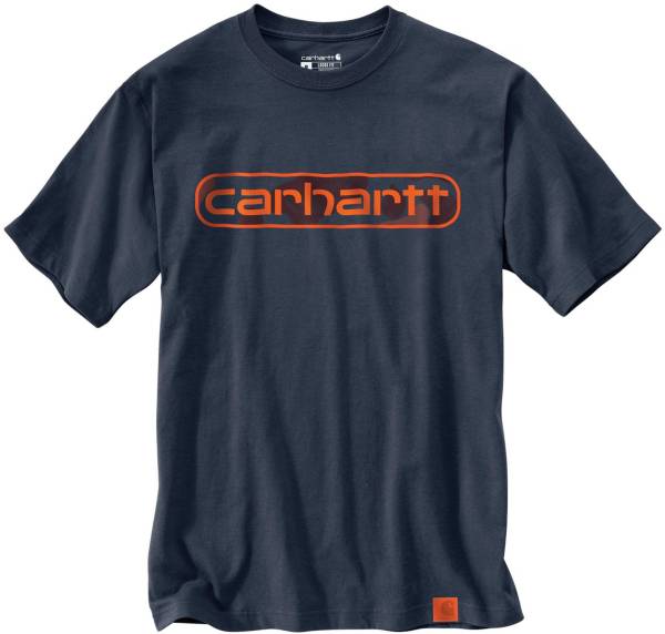 loose fit heavyweight short sleeve logo graphic t shirt
