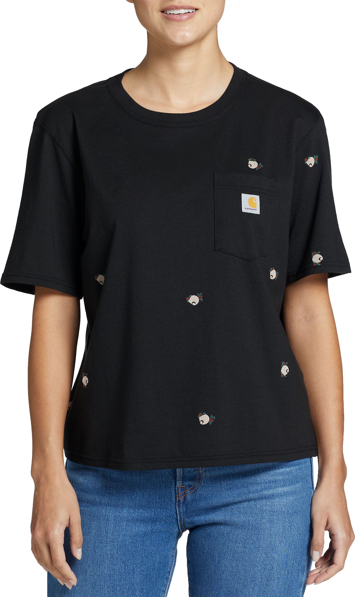 Carhartt Women's Boxy Fit Allover Print Short Sleeve T-Shirt