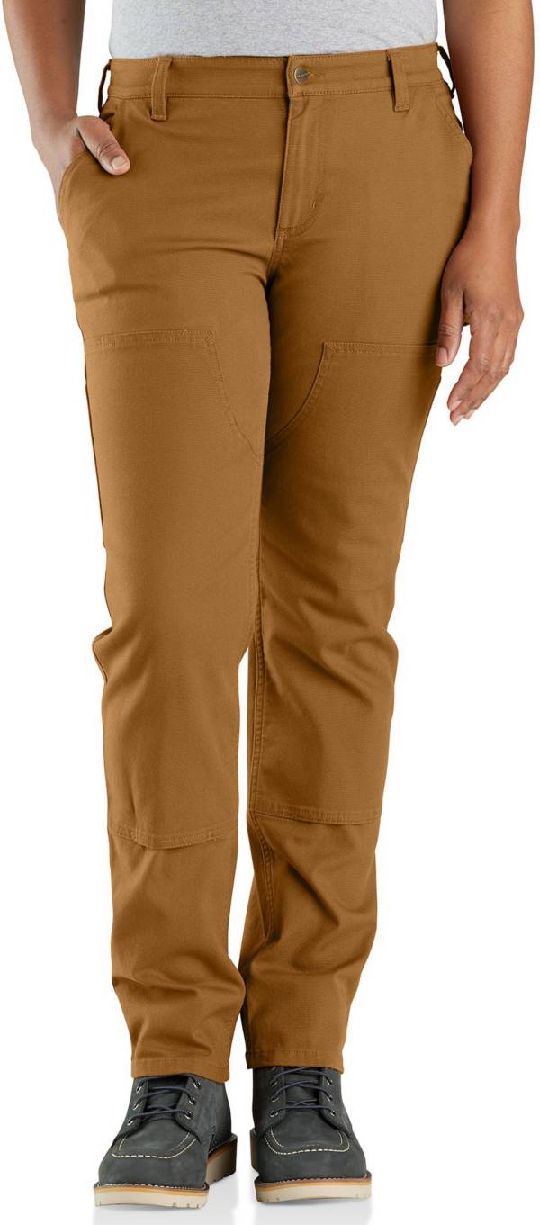 Carhartt Women's Relaxed Fit Double Front Canvas Work Pants - Black