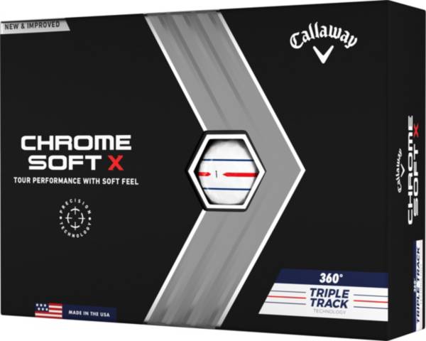 Callaway 2022 Chrome Soft X Triple Track 360 Golf Balls Golf Galaxy
