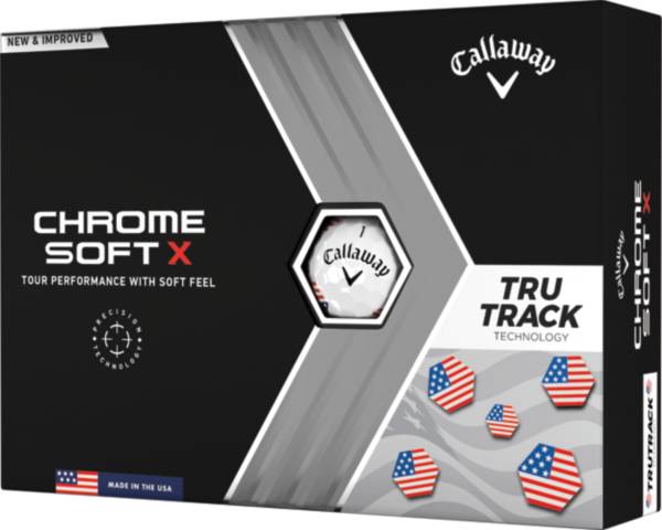 Callaway 2022 Chrome Soft X USA Tru Track Golf Balls