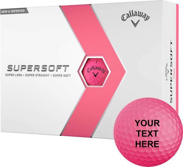 Callaway 2023 Supersoft Matte Pink Personalized Golf Balls product image