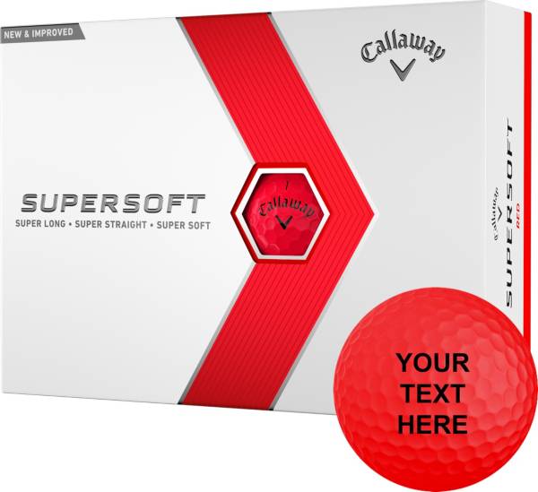 Callaway 2023 Supersoft Matte Red Personalized Golf Balls product image