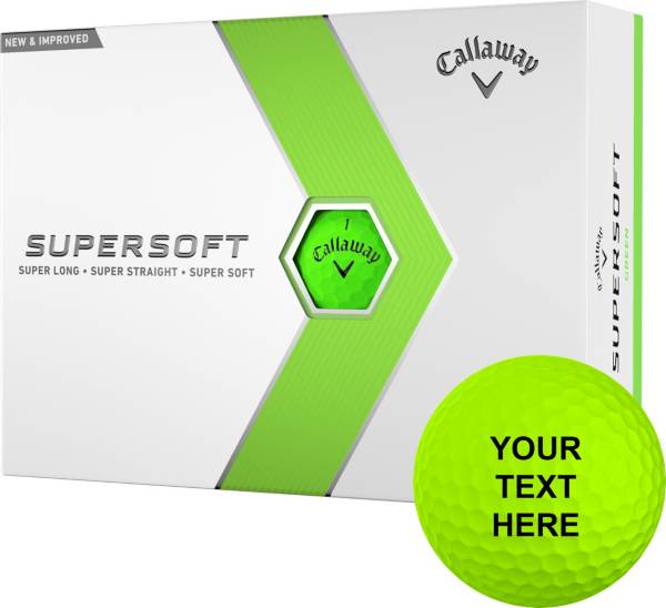 Callaway 2023 Supersoft Matte Green Personalized Golf Balls Golf Galaxy