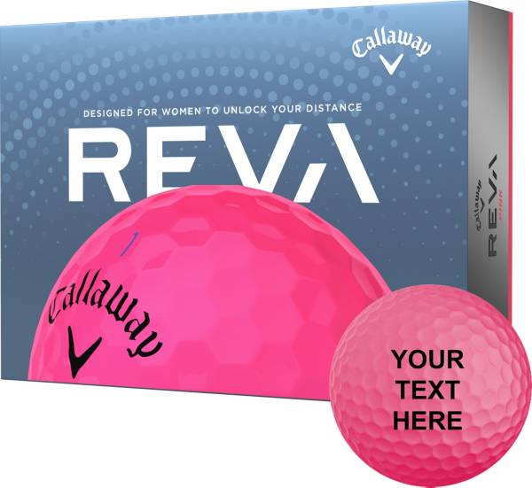 Callaway Women's 2023 REVA Pink Personalized Golf Balls Golf Galaxy
