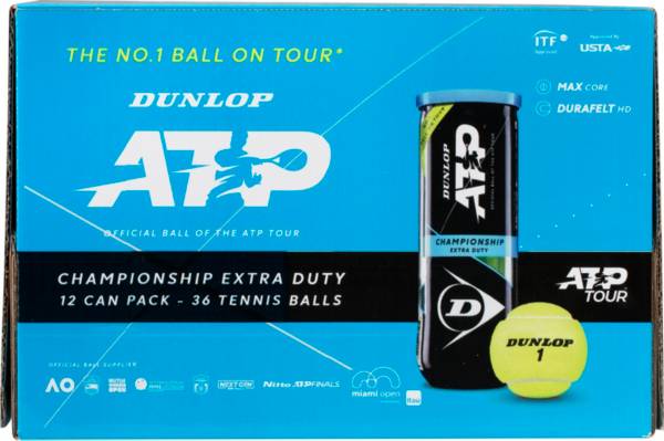 Dunlop ATP Championship Tennis Balls 12-Pack