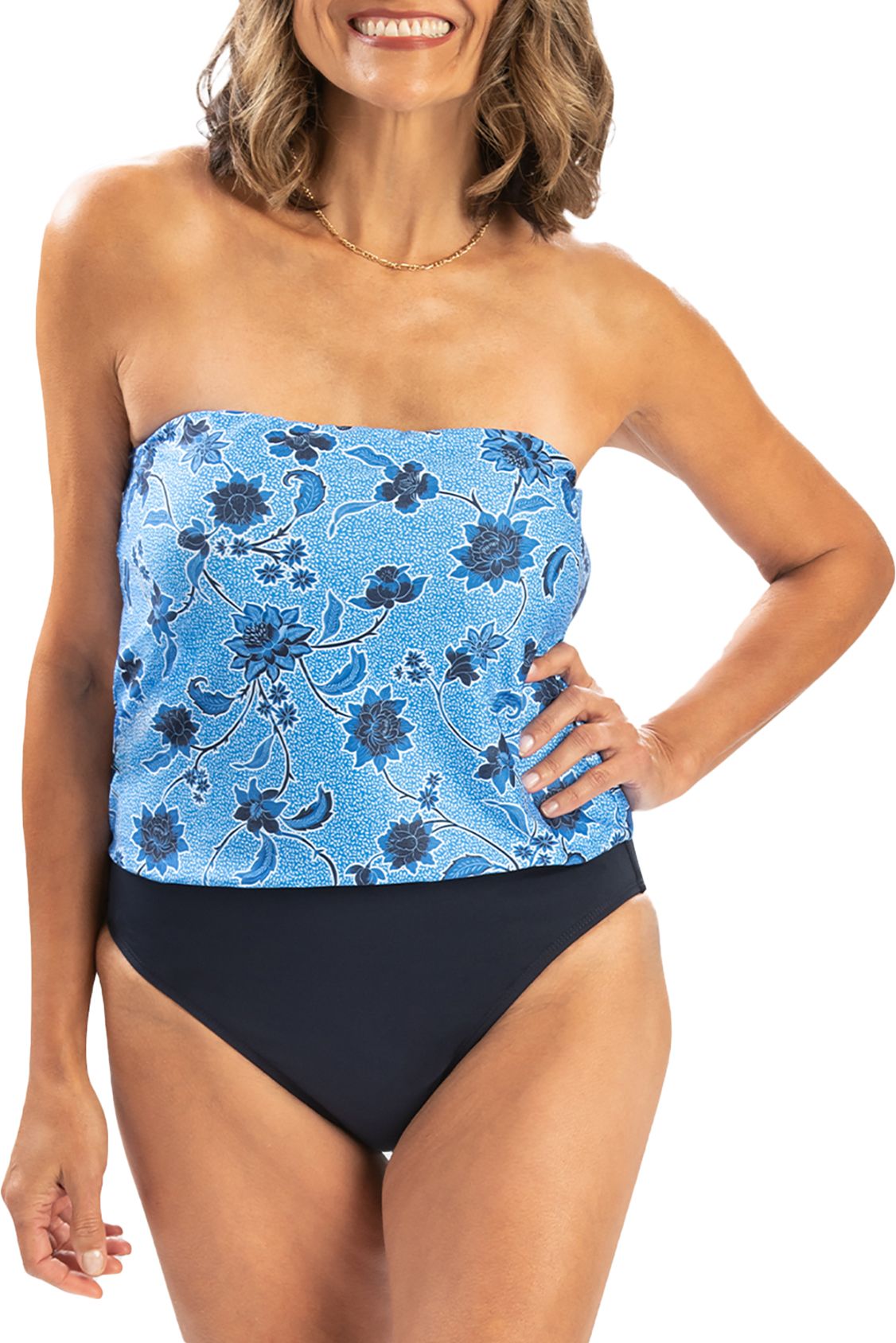 Dolfin Women's Printed Strapless One-Piece Swimsuit product image