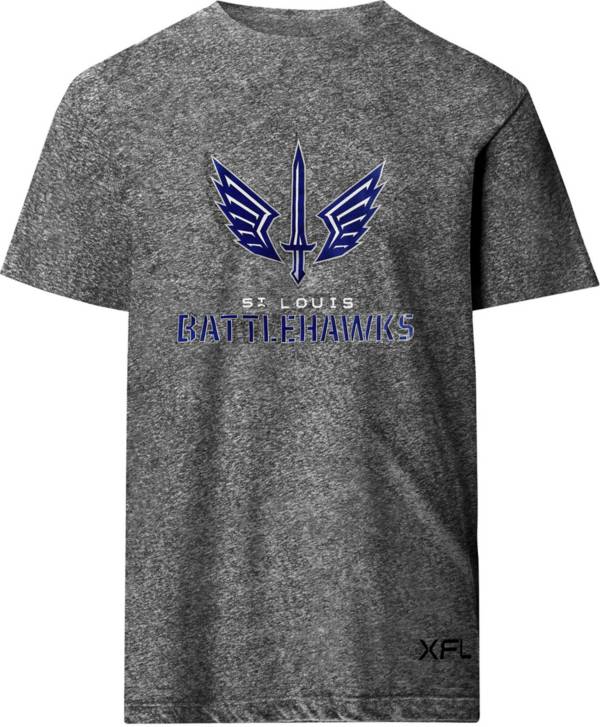 XFL Men's St. Louis BattleHawks Grey Wordmark T-Shirt product image
