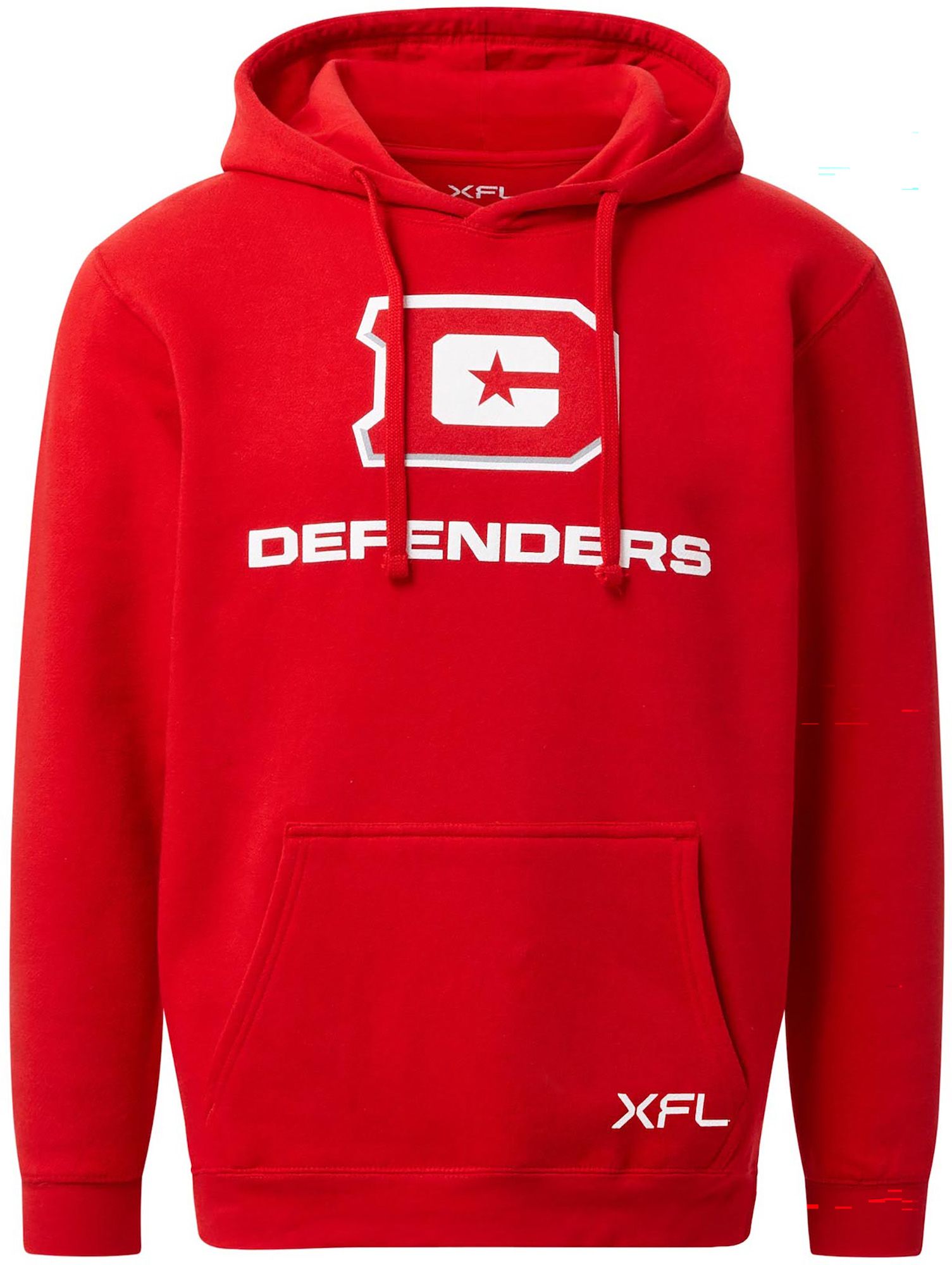 D.C. Defenders Men's Lockup Logo Red Hoodie