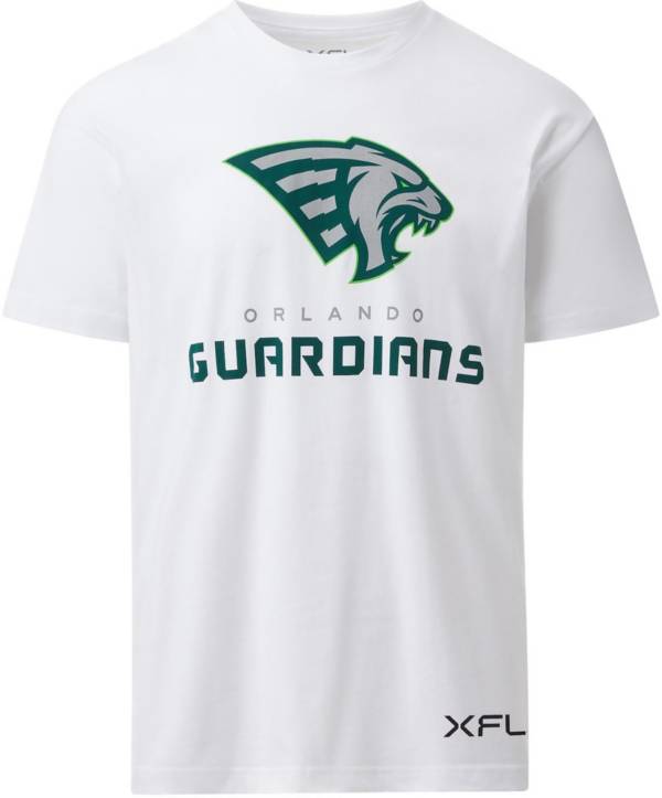 XFL Men's Orlando Guardians Lockup Logo White T-Shirt product image