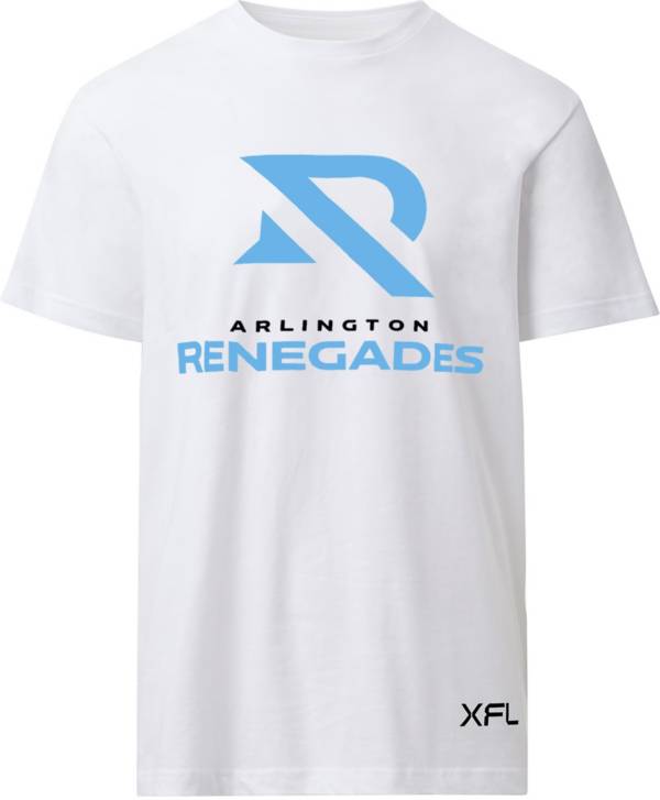XFL Men's Arlington Renegades Lockup Logo White T-Shirt product image