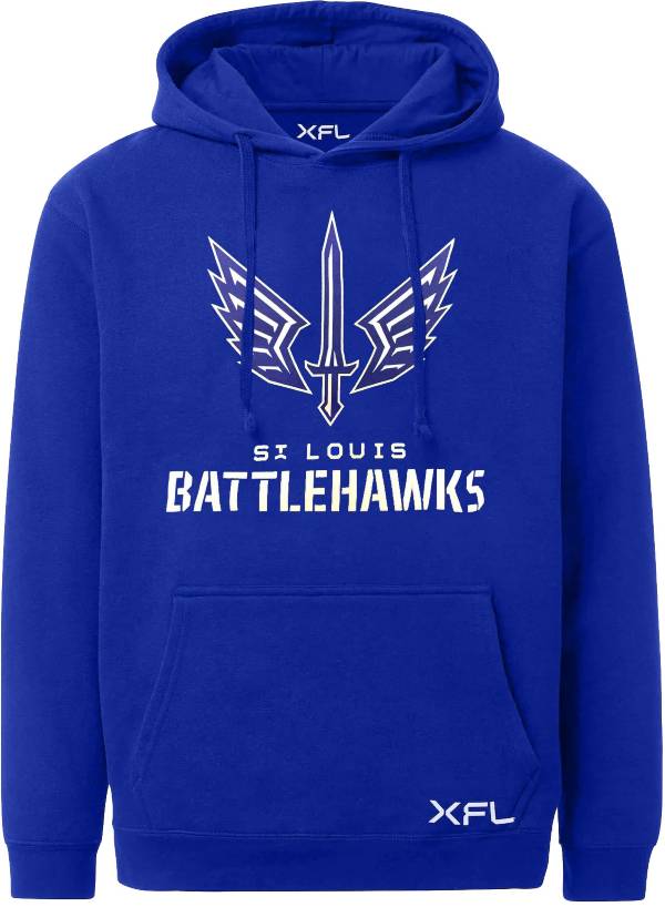 Xfl Youth St. Louis Battlehawks Lockup Logo Hoodie - M Each