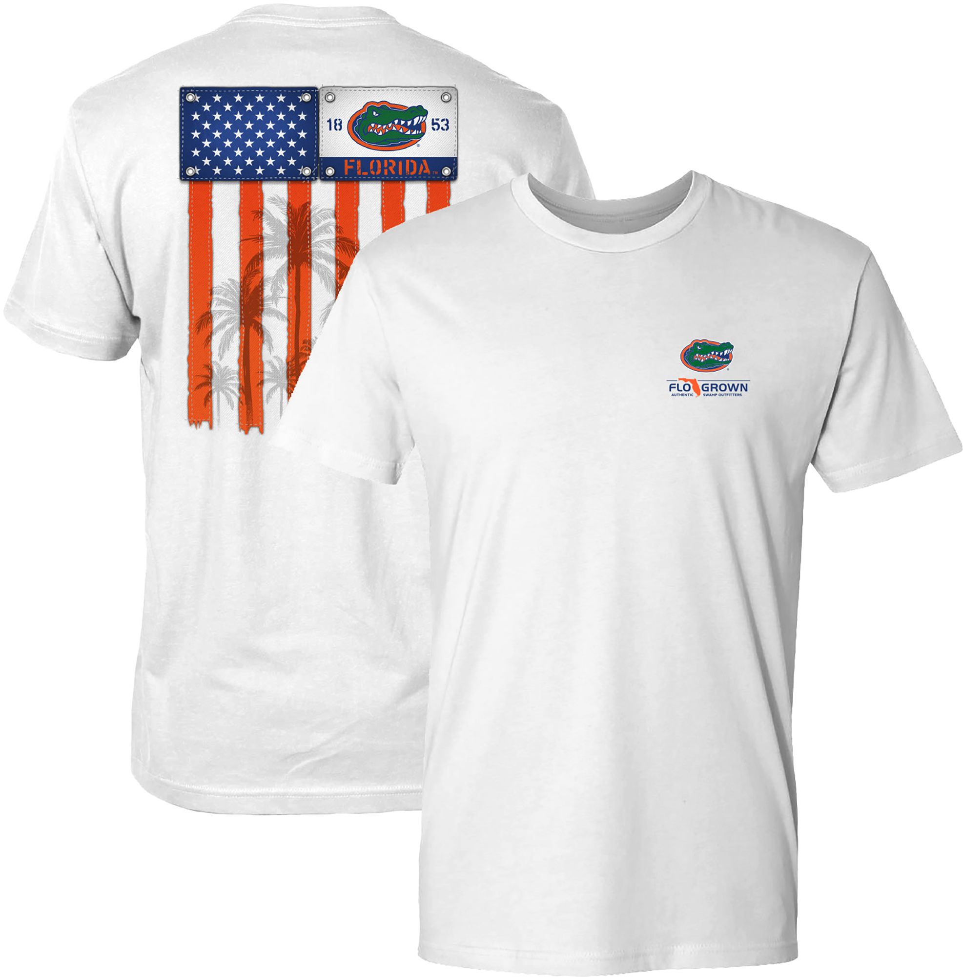 FloGrown Men's Florida Gators White Vintage Flag T-Shirt product image