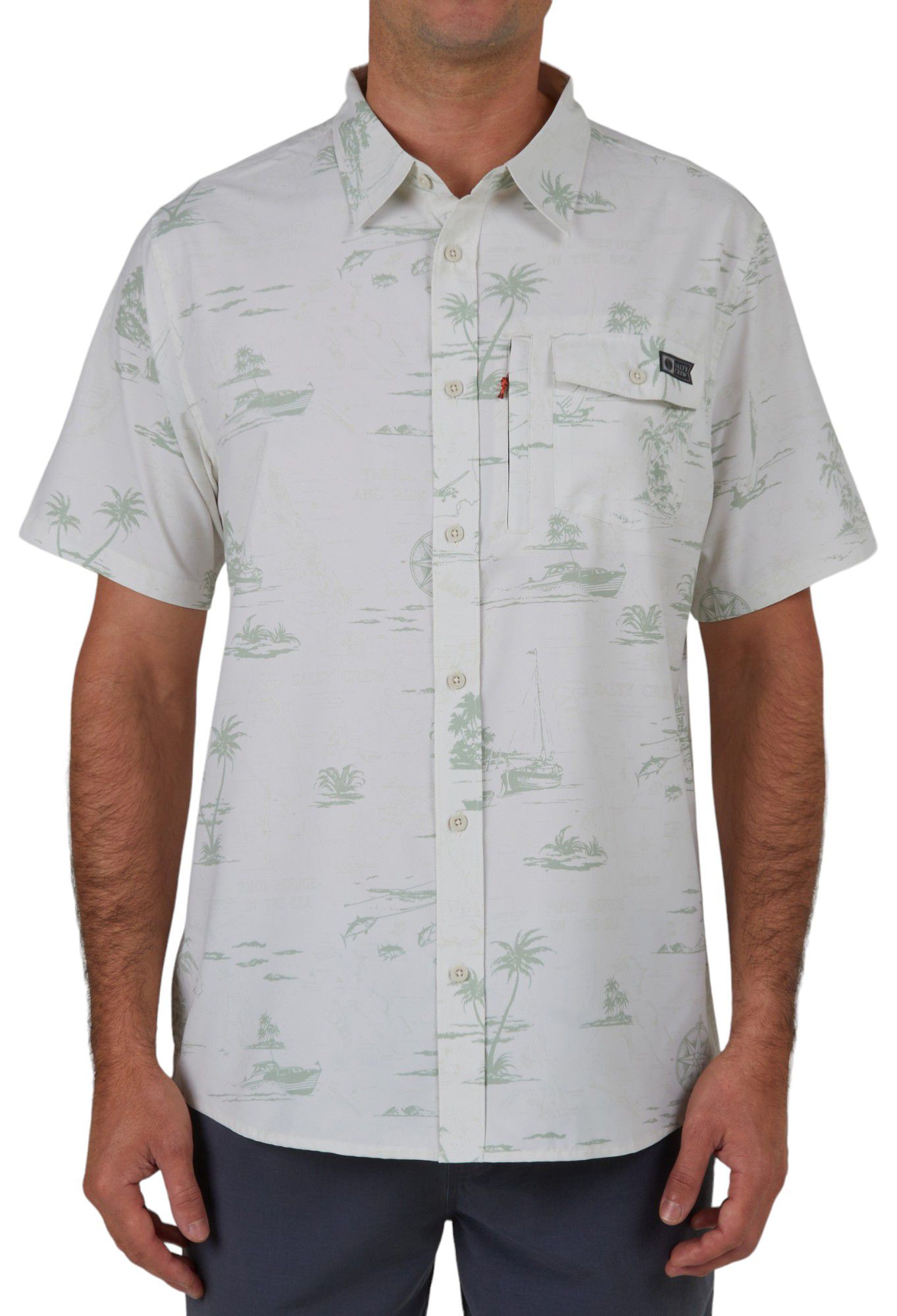 Salty Crew Men's Seafarer Tech Woven T-Shirt product image