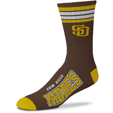 sorry, For Bare Feet San Diego Padres Brown 4 Stripe Deuce Crew Socks is currently out of stock