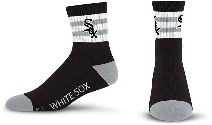 For Bare Feet Youth Chicago White Sox 5 Stripe Logo Crew Socks