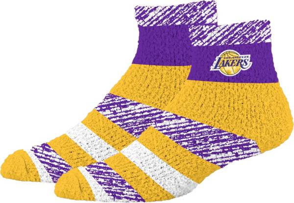 Lakers fuzzy outlet socks