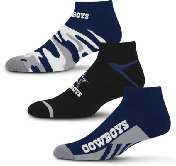 For Bare Feet Dallas Cowboys 3-Pack Camo Socks