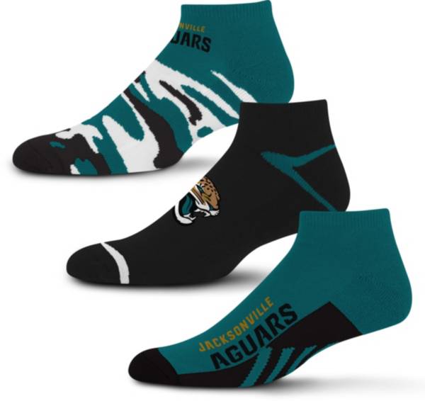 For Bare Feet Jacksonville Jaguars 3-Pack Camo Socks