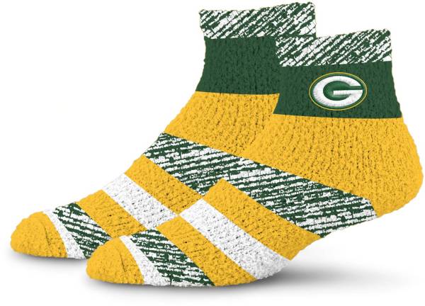 For Bare Feet Green Bay Packers Rainbow II Cozy Socks