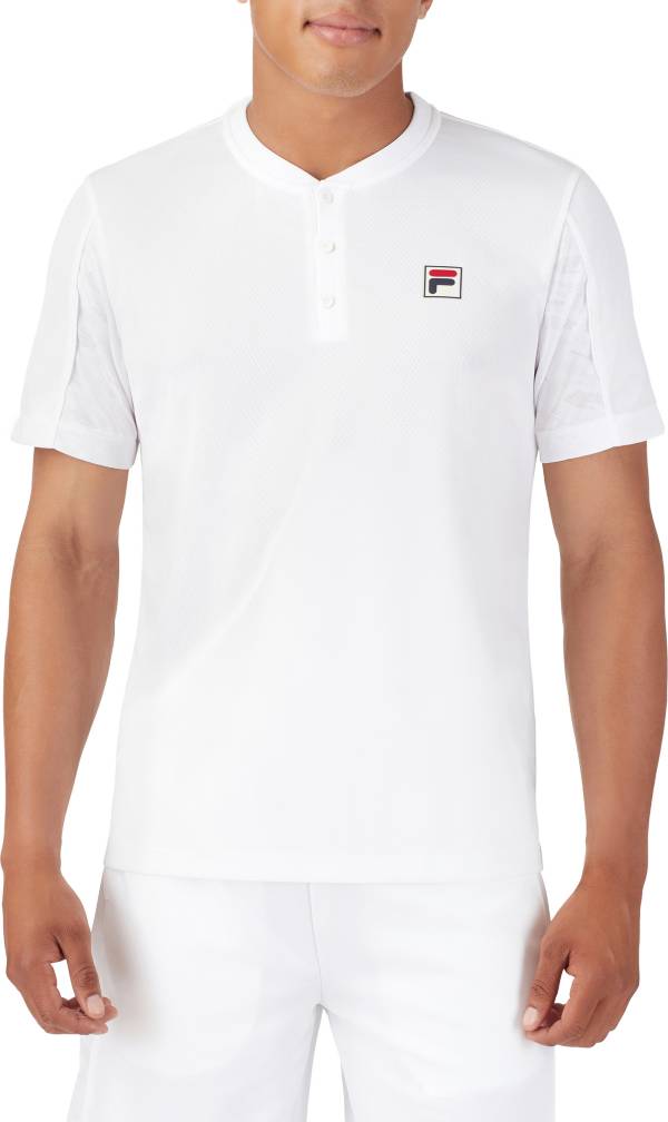 FILA Men's White Line Short Sleeve Henley product image
