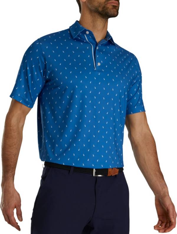 FootJoy Men's Golf Bag Print Lisle Self Collar Shirt product image
