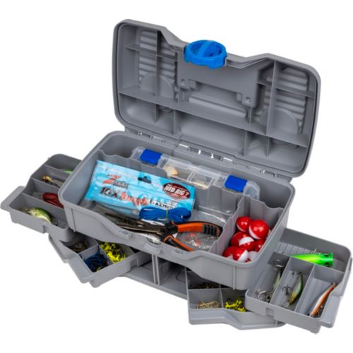 flambeau outdoors classic series 2 tray tackle box 6382 2-Tray Box, 15 Compartments, Blue and Gray worm proof materials Flambeau Outdoors 6382TB 2-Tray Classic
