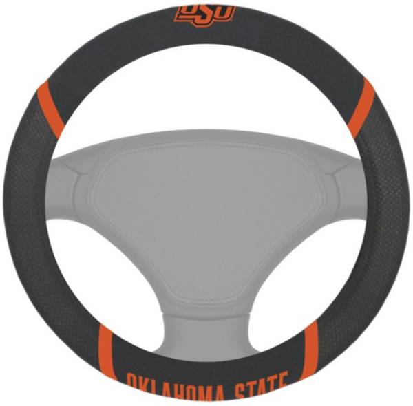 FANMATS Oklahoma State Cowboys Football Grip Steering Wheel Cover product image