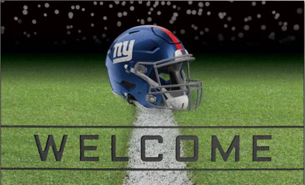 FANMATS New York Giants Rubber Door Mat