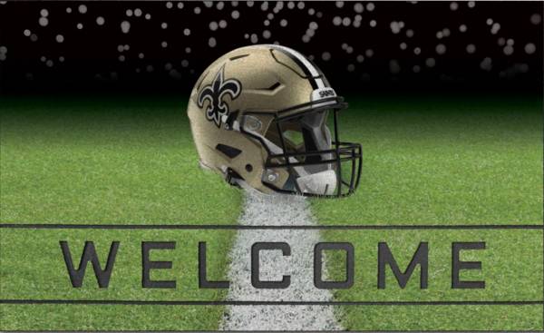 FANMATS New Orleans Saints Rubber Door Mat