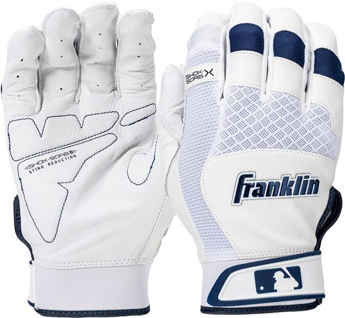 CFX Pro White/Navy Batting Gloves