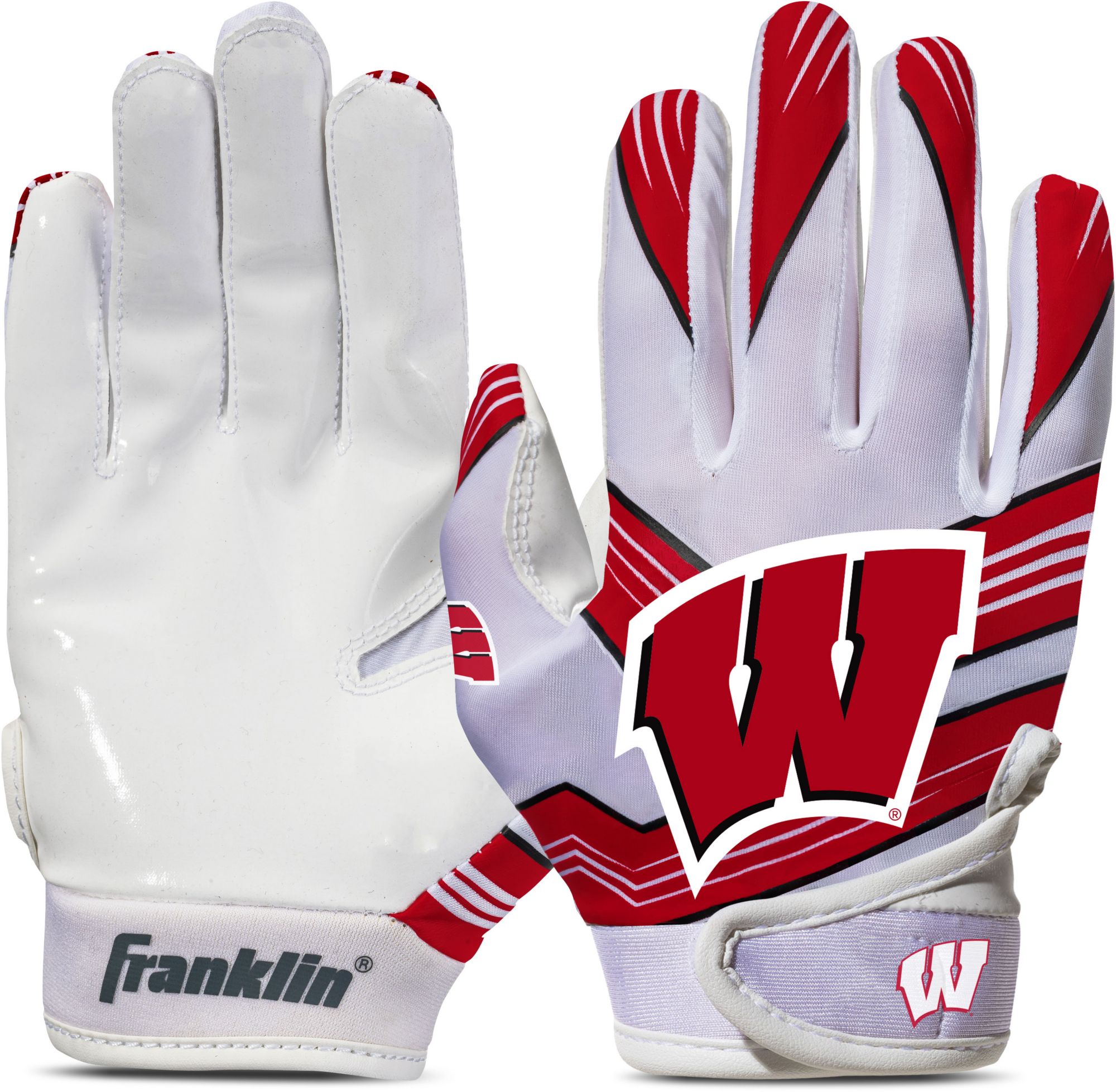 Franklin Youth Wisconsin Badgers Receiver Gloves | Dick's Sporting