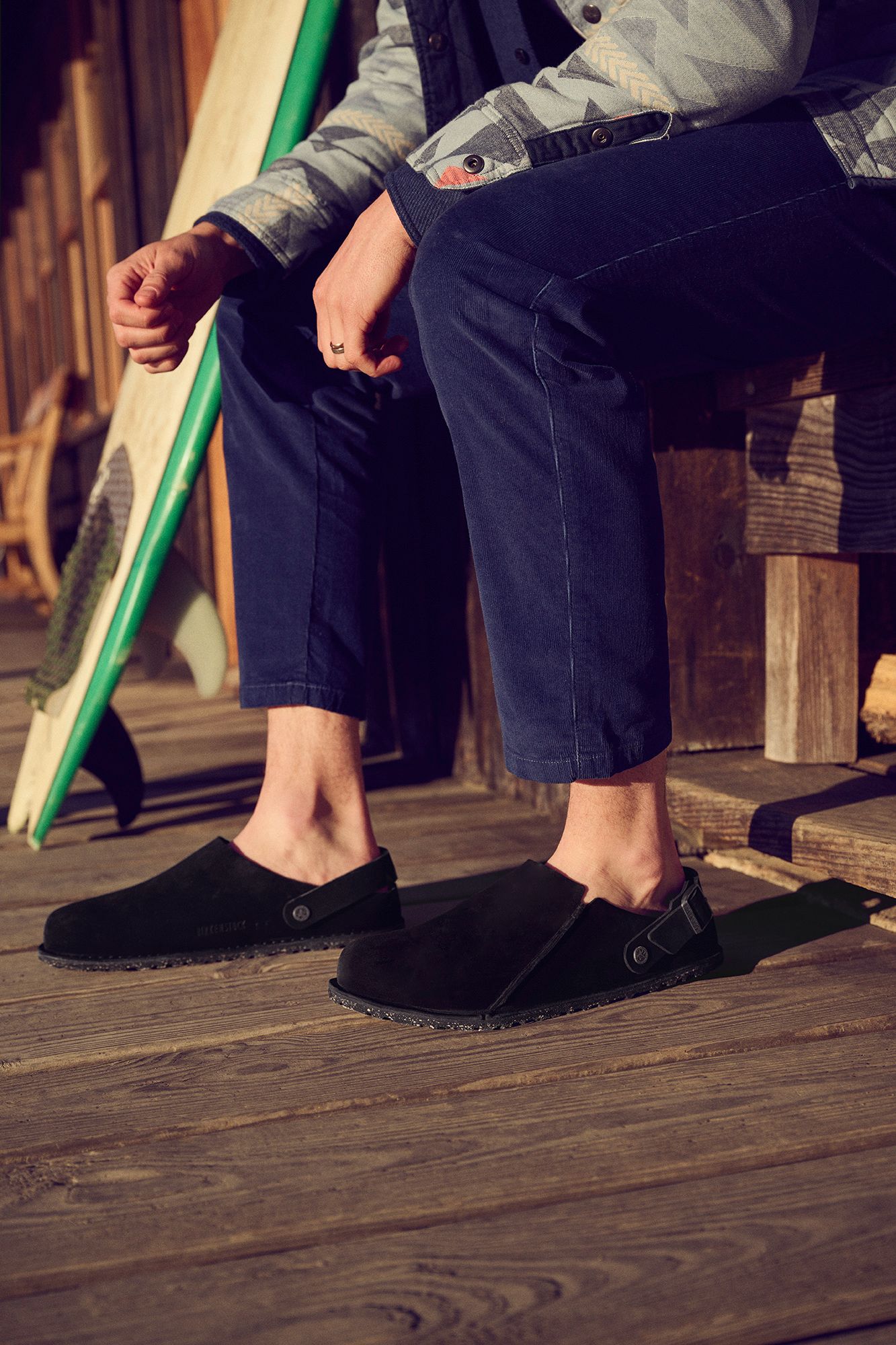 Birkenstock Men's Lutry 365 Suede Clogs product image