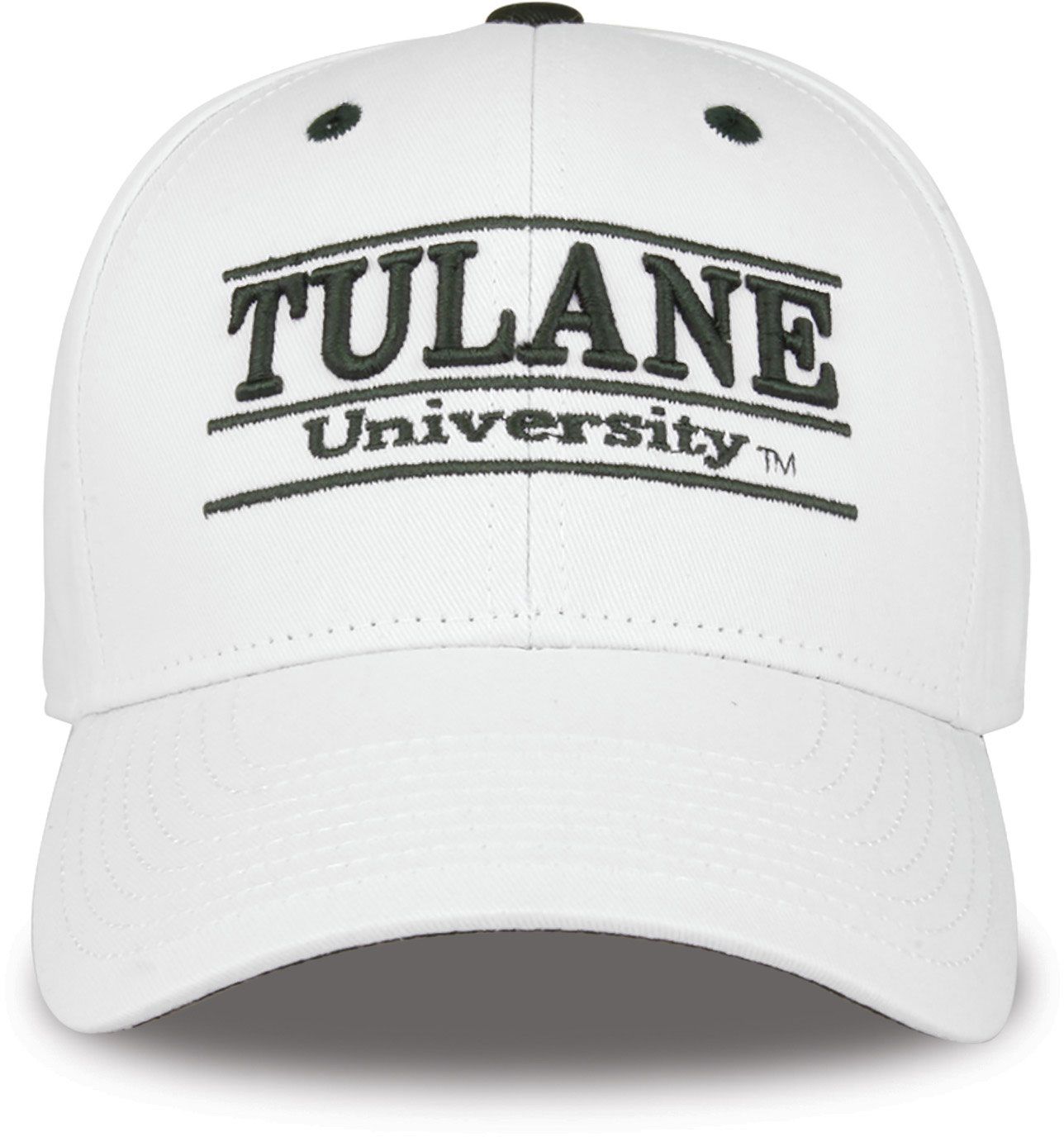 The Game Men's Tulane Green Wave White Bar Adjustable Hat product image