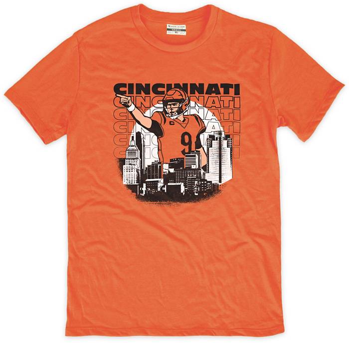 Where I'm from Cincinnatti Bengals Orange Skyline T-Shirt, Men's, XXL