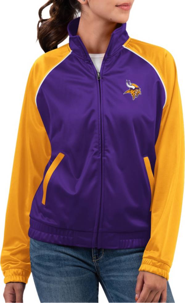 Minnesota Vikings New Era Colorblocked Pullover Hoodie - Purple/Gold