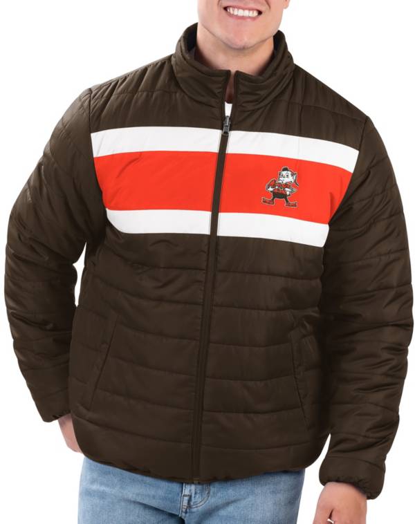 G-III Men's Cleveland Browns Brown Baseline Reversible Full-Zip Jacket |  Dick's Sporting Goods