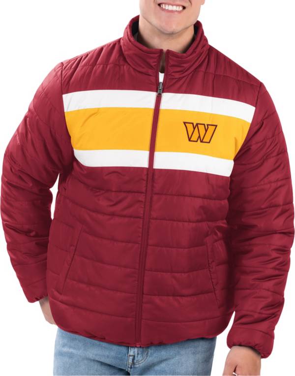 G-III Men's Washington Commanders Dark Red Baseline Reversible Full-Zip Jacket product image