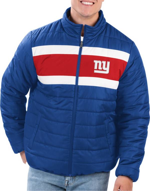 G-III Men's New York Giants Royal Baseline Reversible Full-Zip Jacket product image