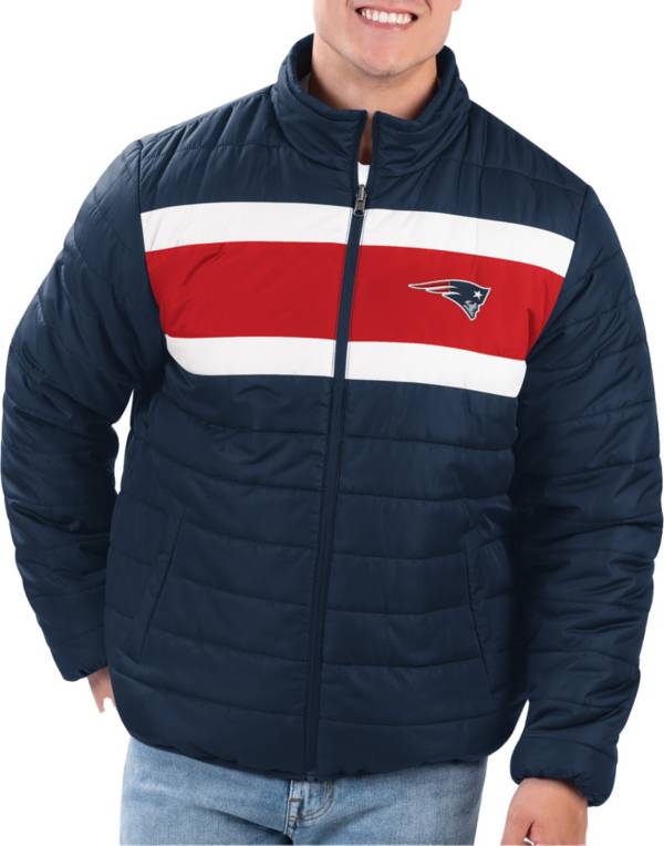 G-III Men's New England Patriots Royal Baseline Reversible Full-Zip Jacket product image