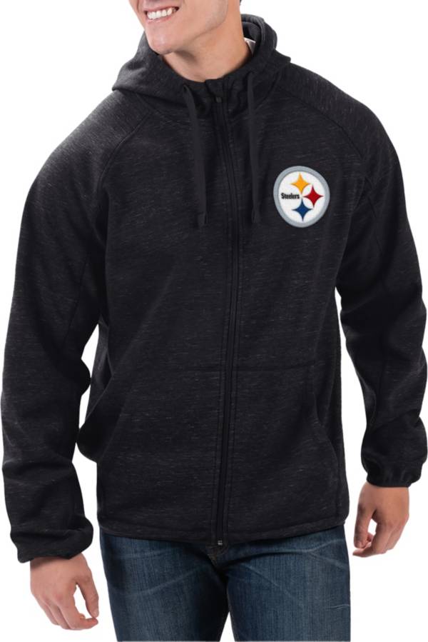 G-III Apparel, Jackets & Coats, Mens Pittsburgh Steelers Black Fullzip  Hoodie