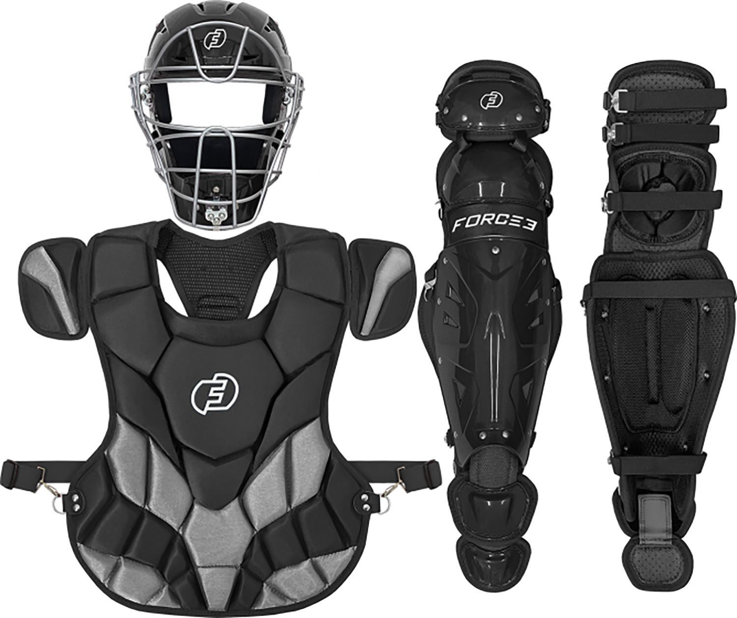 Force3 Pro Gear Adult Catcher's Set w/ Hockey Style Defender Mask