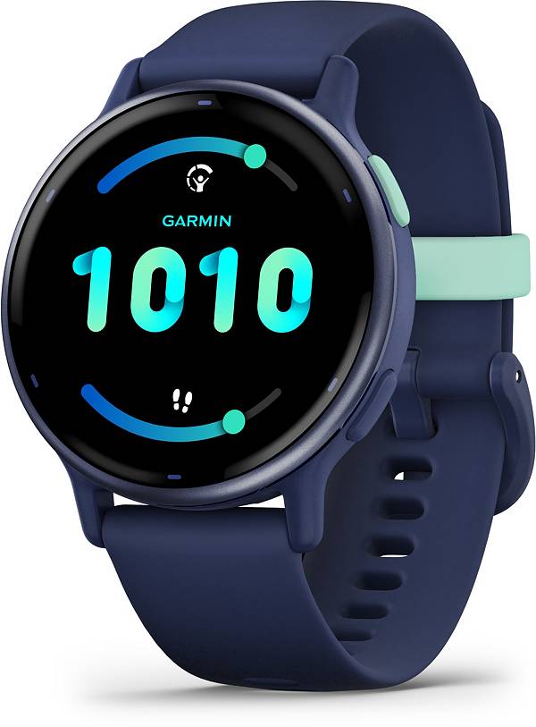 Garmin Vivoactive 5 Health and Fitness GPS Smartwatch, 1.2 in AMOLED  Display, Up to 11 Days of Battery, Metallic Navy Aluminum Bezel with Navy  Case