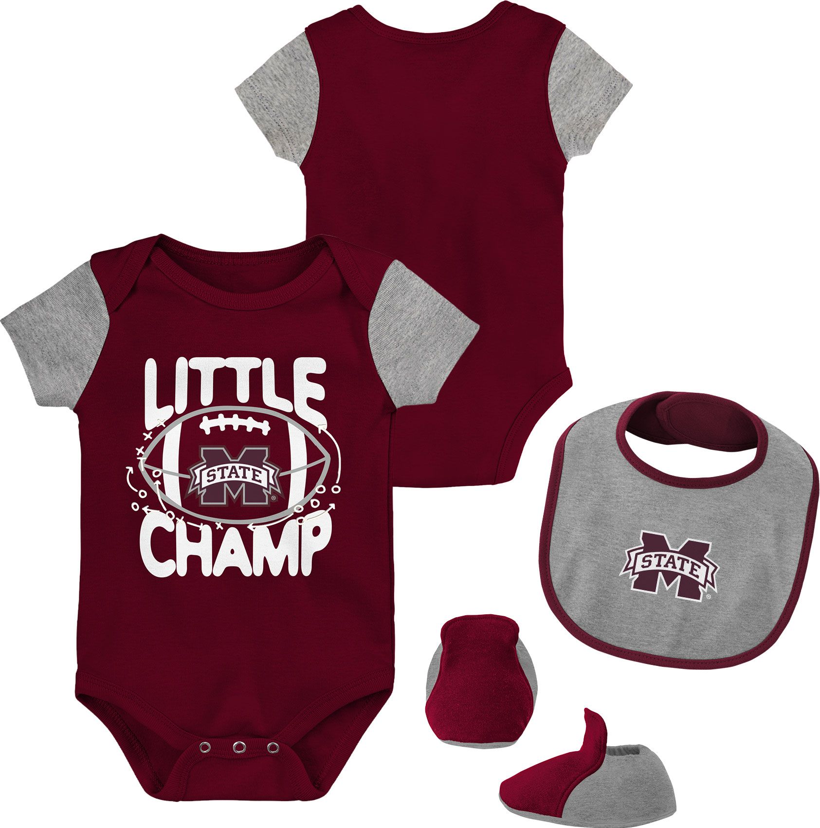 Gen2 Newborn Mississippi State Bulldogs Lil' Champ 3-Piece Set product image